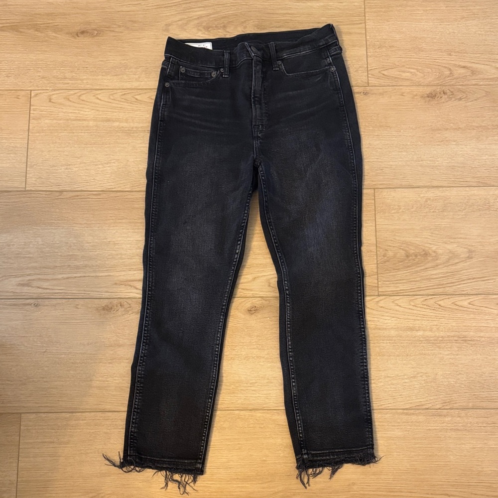 Gap Black Distressed Hem Women's Jeans